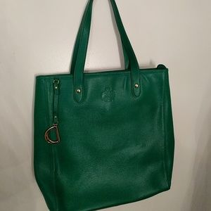 Ralph Lauren Emerald Green Tote Bag